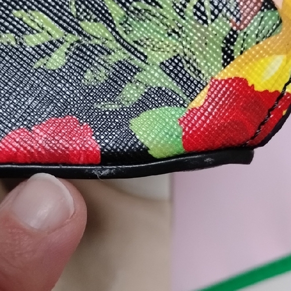 Disney Loungefly Beauty And The Beast Princess Black and Red Floral Satchel Set - Picture 14 of 16